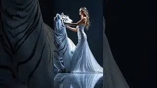 Shocking Change: Girl Transforms into a White Tiger @AImaginationMedia