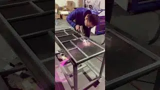 laser welding machine for iron shelf #weldinglife #welding #stickwelding