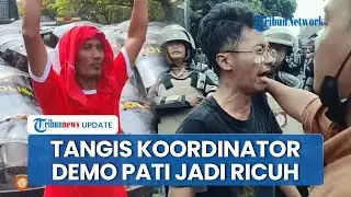 Momen Koordinator Demo Pati Kewalahan Atasi Massa yang Anarkis, Halau Lemparan Botol ke Bupati