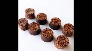 Covering Chocolate Pieces in Transfer Sheets
