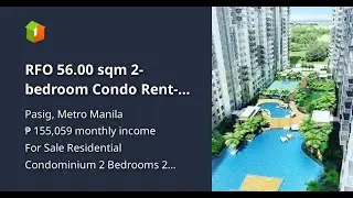 RFO 56.00 sqm 2-bedroom Condo Rent-to-own in Pasig Metro Manila