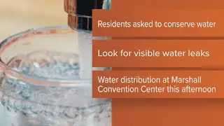 Distribution to be held in Marshall due to water issue