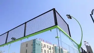 2025 Newly Design High Quality Portable Panoramic Outdoor Paddle Padel Tennis Courts