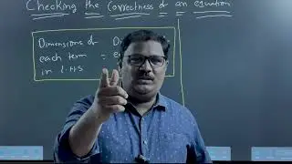 2.Check the Correctness of Equations Using Dimensional Analysis |NEET| JEE | APEAPCET |Inter Physics