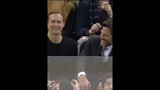 Henrik Lundqvist gets kissed by Ryan Reynolds & Alexander Skarsgard 😂 (via NYRangers/TW)