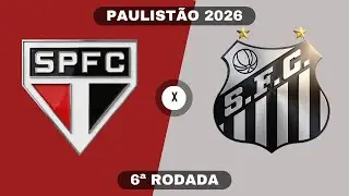SÃO PAULO x SANTOS | Paulistão 2026 | 6ª Rodada | Simulação PES 21