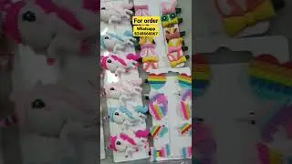 Trending imported korean hair accessories | kids unicorn theme hair accessories| nivethalifestyle