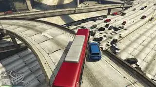 39 Minutes Of GTA 5 NPCs Driving Off An Overpass #5 