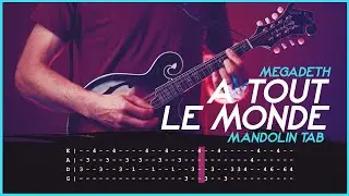 Megadeth - A Tout Le Monde Intro (Mandolin Tab) by Mando Lorian