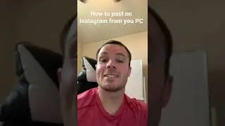How to post on Instagram from your PC #shorts