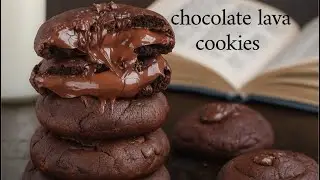 Melty Nutella Lava Cookies 🍪 Easy Fudgy Chocolate Cookie