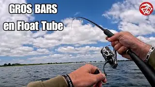 Trouver le BAR MONSTRUEUX en float TUBE ! / p&ecirc;che du bar aux leurres