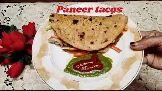 HOME MADE PANEER 🌮 TACOS H&oacute;w to make dasi Paneer tacos at home @thekhanamskitchen5230 