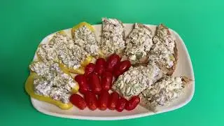 Excellent Salad spread   of herring, tomatillos and additives.