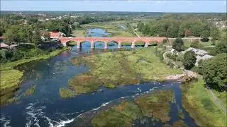 *** DJI Spark Drone *** Latvia- Venta waterfall -  Ventspils river near Kludiga City