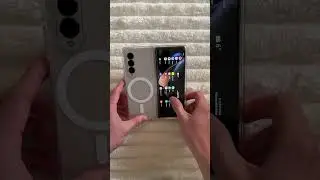 Use front screen when unfold the Samsung fold z