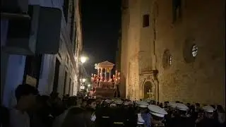 banda santa maria de la Granada lunes santo en moguer 2022 marcha (la v estación y la fe)