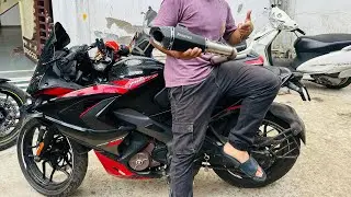 Akrapovic with custom downpipe in RS200 bs6 phase2 | FULL INSTALLATION in one video |