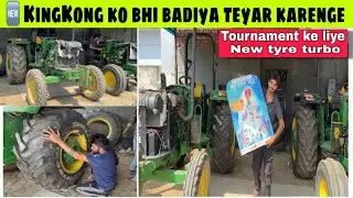 Tournament ke liye teyari shuru kardi // New 🦍KingKong ke tyre change // rule se honge toh jayenge 