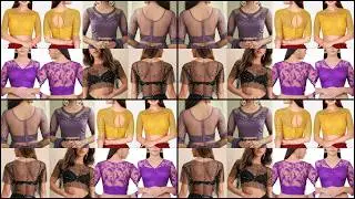 New Net Blouse Back and Front Designs 2026 | Front & Back Net Blouse Styles | Blouse Designs Net