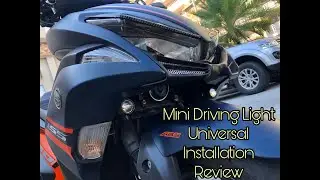 MDS MOTO | UNIVERSAL MINI DRIVING LIGHT INSTALLATION | AES | REVIEW