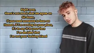 Jeremy Zucker- not ur friend (Lyrics) {HeyLyrics}