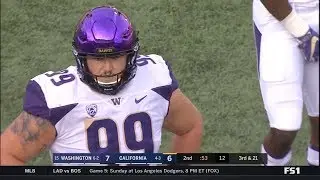 Greg Gaines (Washington DL #99) Vs. California 2018