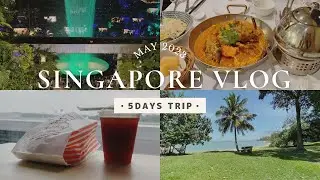 【Singapore Vlog】4泊5日のシンガポール旅行｜海辺さんぽ、グルメ、ショッピング
