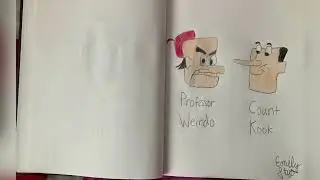 Drawing of Professor Weirdo & Count Kook from Milton the Monster
