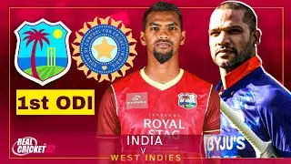India vs West indies - 1st ODI Highlights 2022 | IND vs WI 1st odi 2022 | Real Cricket 22