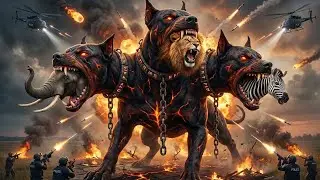 Brave Heroes Save Elephant, Lion and Zebra | Epic Rescue From a Giant Cerberus