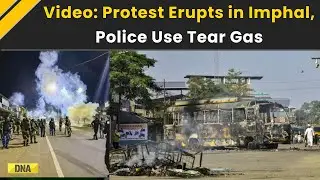 Manipur News: Tear Gas Fired In Imphal After Meitei Leader's Arrest | Manipur Violence | Imphal News