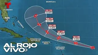 Acompañe la trayectoria de la tormenta tropical Erin | Al Rojo Vivo | Telemundo