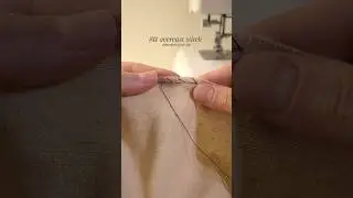 10 stitches you need to know #11 How to sew an overcast stitch 🪡✨ #handstitch #sewingforbeginners