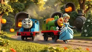 Thomas & Cinderella Stop the Magical Pumpkin Train!