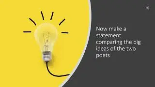 Anthology Poetry - How to write a comparison essay