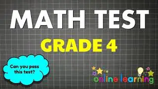 Can You Pass This Test? Math Test | Quiz Grade 4 | Challenge Yourself