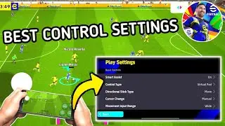 Лучшие настройки управления в eFootball 2025 Mobile