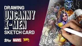 Unveiling My 2025 Topps Finest X-Men '97 Sketch Cards