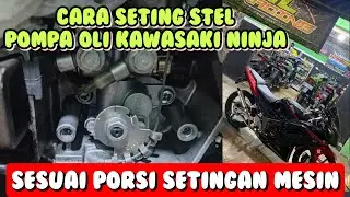 cara setel pompa oli samping ninja r