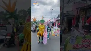 ADA SIMPANSINI BANANINI DI KARNAVAL 😱 #shorts #viral #karnaval #pawai #anomali #brainrot #lucu #fun