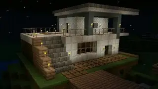 Modan House build in Minecraft Tutorial