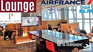 AIR FRANCE/ KLM/ SKYTEAM LOUNGE BANGKOK SUVARNABHUMI | REVIEW | PRIORITY PASS LOUNGE | NO CHAMPAGNE!