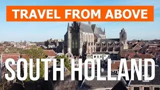South Holland from above | Drone video in 4k | The Netherlands, South Holland province from the air