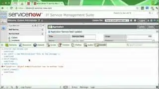 ServiceNow - Notifcation onscreen