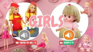 Barbie Cooks Burger and Doll Toys - BABY GIRLS