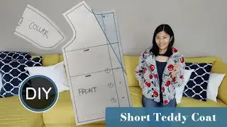 Beginner: How to Draft a Short Teddy Coat Pattern (includes Notched Collar & Lapel Tutorial)