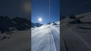Verso la Punta d&rsquo;Oro Goldknopf #alpedisiusi #seiseralm #dolomitisuperski #chairlift #snow