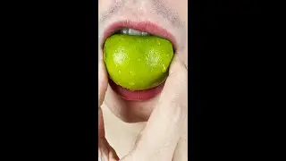 asmr WHOLE LIME eating sounds #shorts