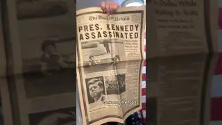 NEWSPAPER OF JFK AND PRICES OF TECHNOLOGY #history #tv #inflation
